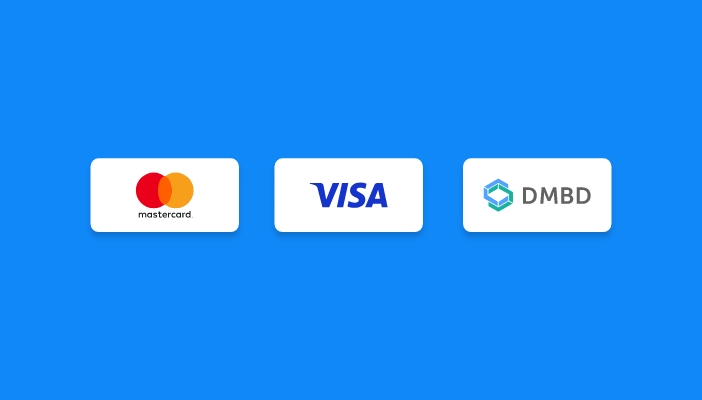 Mastercard и VISA после проверки доверяют нам